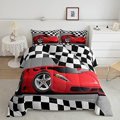Feelyou Sports Car Bedding Set for Kids Cover