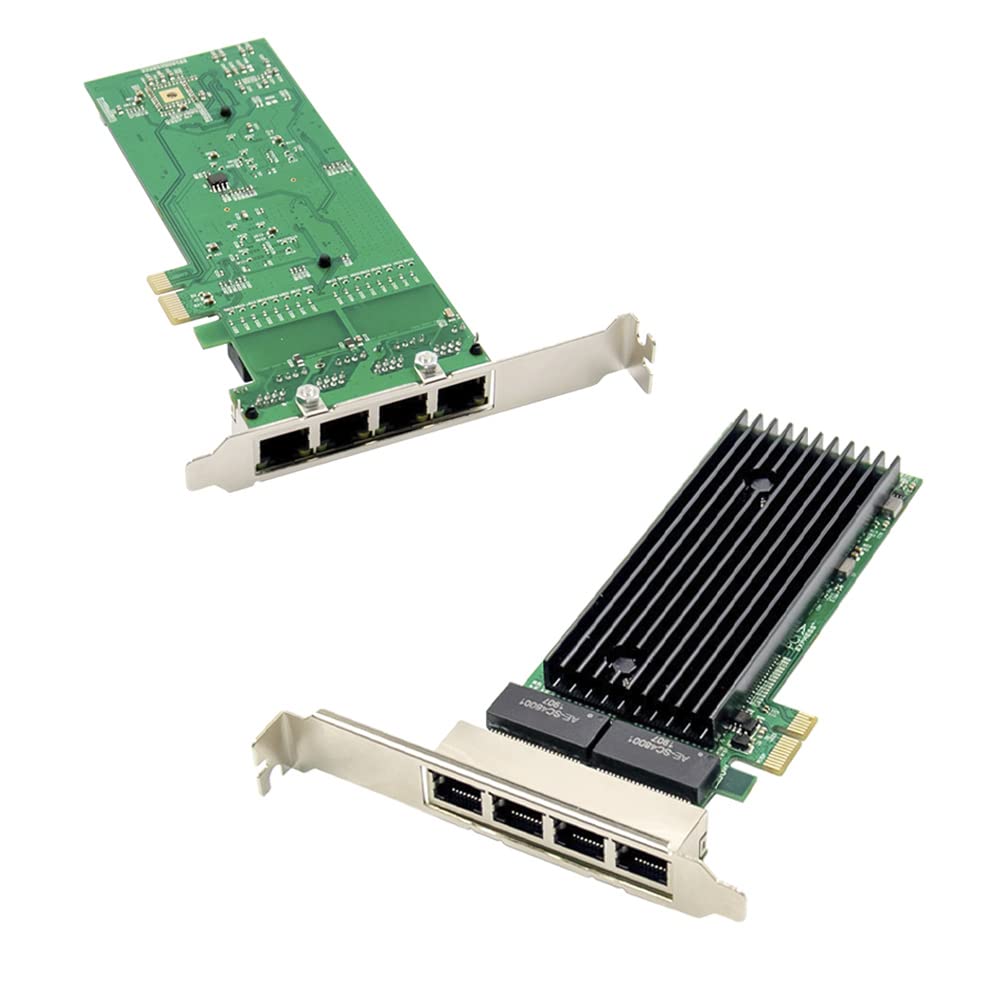 Scheda di rete Gigabit Quad Port 1X PCIe X1 82576 RJ45 Server