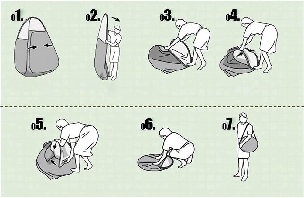 Toilettenzelt Pop Up Pop-Up-Zelte Zelt for Campingzelt Dusche Sichtschutzzelt for Umkleiden Umkleidekabine Strand Angeln Wandern Tragbares Outdoor-Toilettenzelt