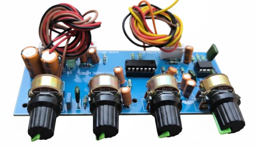 Electronic Works Bass Treble Board kit with Low Pass Filter for subwoofer preamplifier 2.1-image-39