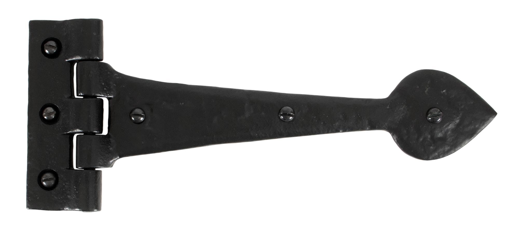 From The Anvil Black Textured 10.5 Inch Cast T Hinge (Pair)