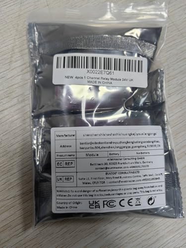 AEDIKO 4pcs Relay Module DC 24V Relay Board 1 Channel with Optocoupler Isolation Support High or Low Level Trigger