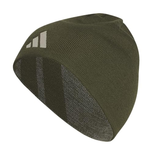 Image of adidas Men's Reversible Skully Beanie - Two-Sided Skull Cap Winter Hat