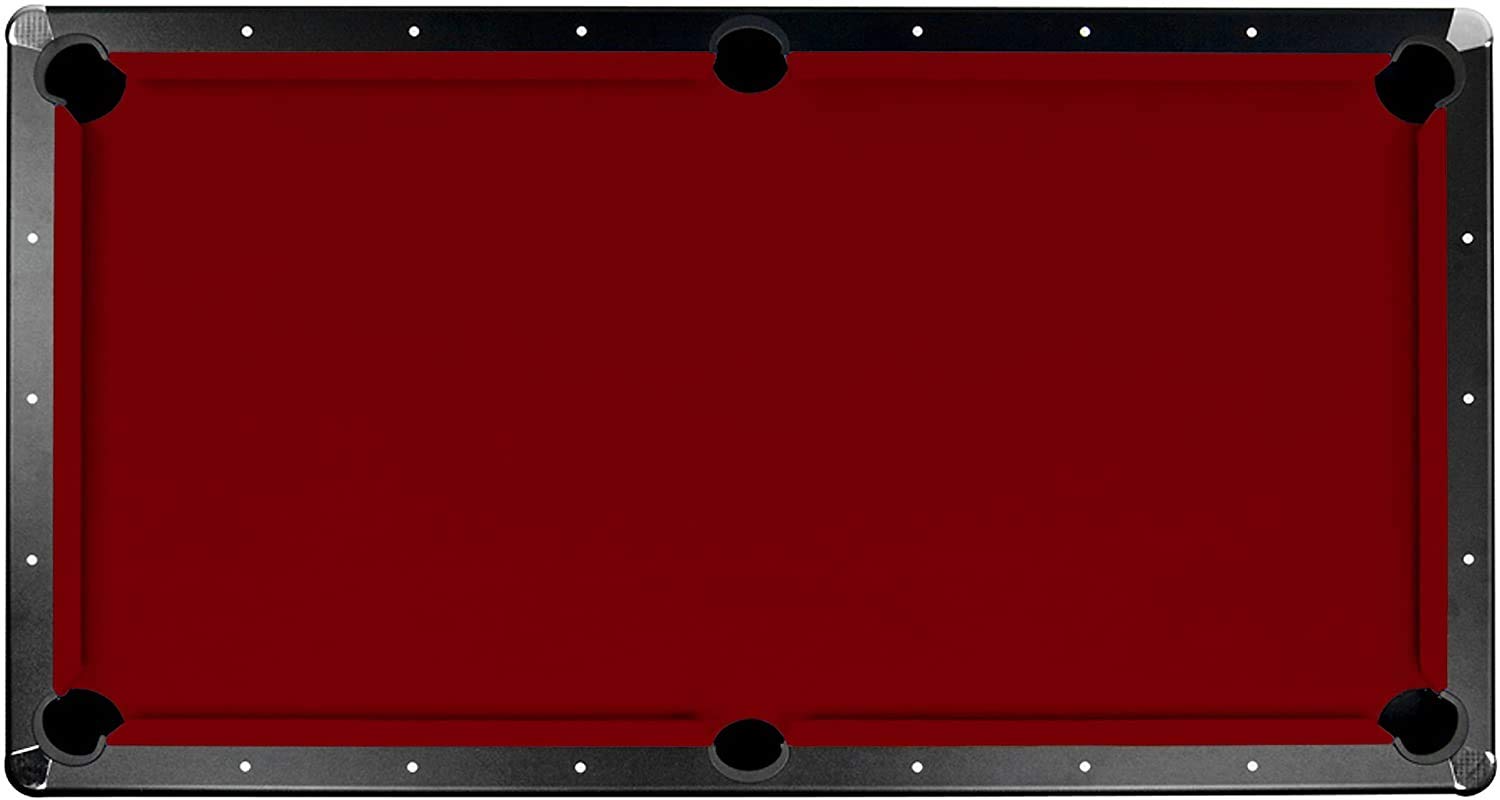 Championship 9' Saturn II Teflon 2466 Billiards Pool Table Felt Cloth - Burgundy