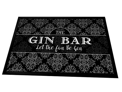 Artylicious The Gin Bar - Felpudo antideslizante para casa, bar, pub, piso