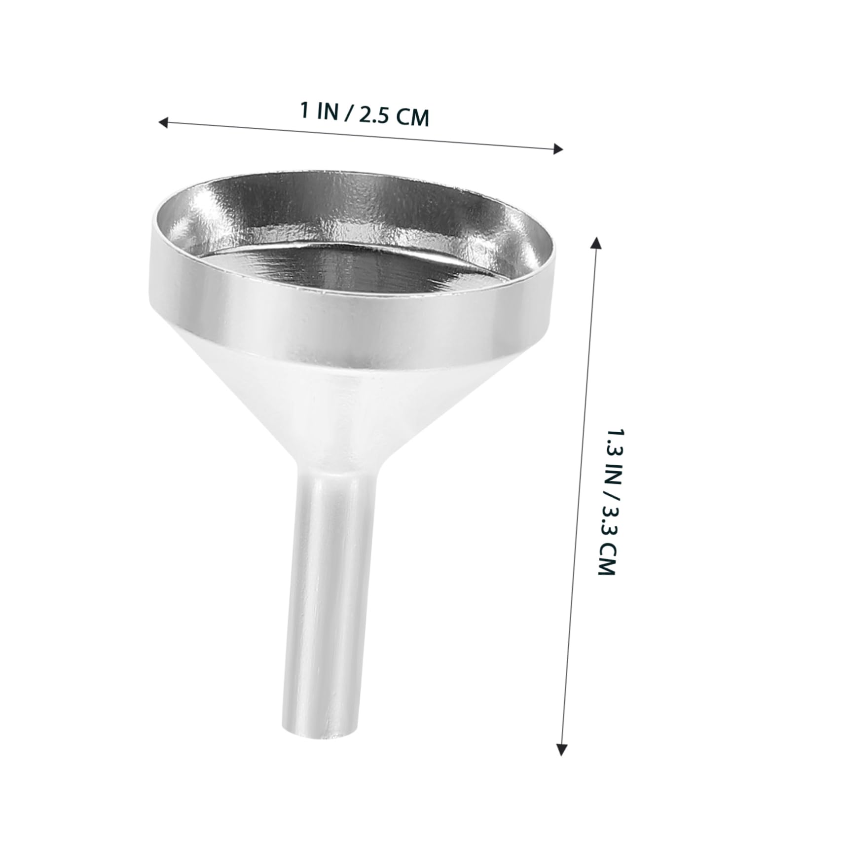 TOPBATHY Metalltrichter 100 Stk Trichter Mini-transferpipette Tropfenzähler Für Ätherische Öle Kleine Tropfer Phiole Mini- Tropfschlauch Tröpfelschlauch Wissenschaftslaborzubehör Silver