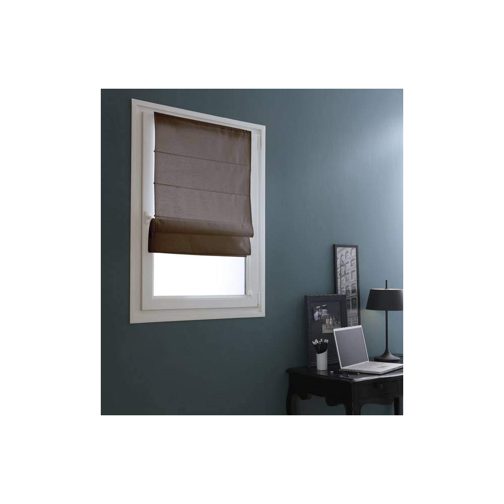 MADECOSTORE - Tenda a Pacchetto, Tessuto, Cioccolato, L32 x H150 cm