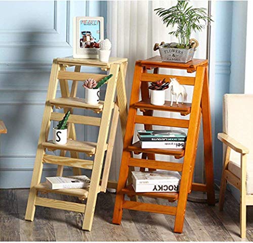 Supports de rangement multifonctionnels pliants avec tabouret échelle