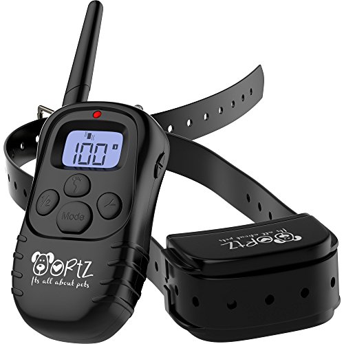 Ortz Remote Controlled Dog Training Bark Collar - Rechargeable and Waterproof for Small, Medium & Large Dogs - Fits Dogs (10Lbs - 100Lbs), 400 Yard Range