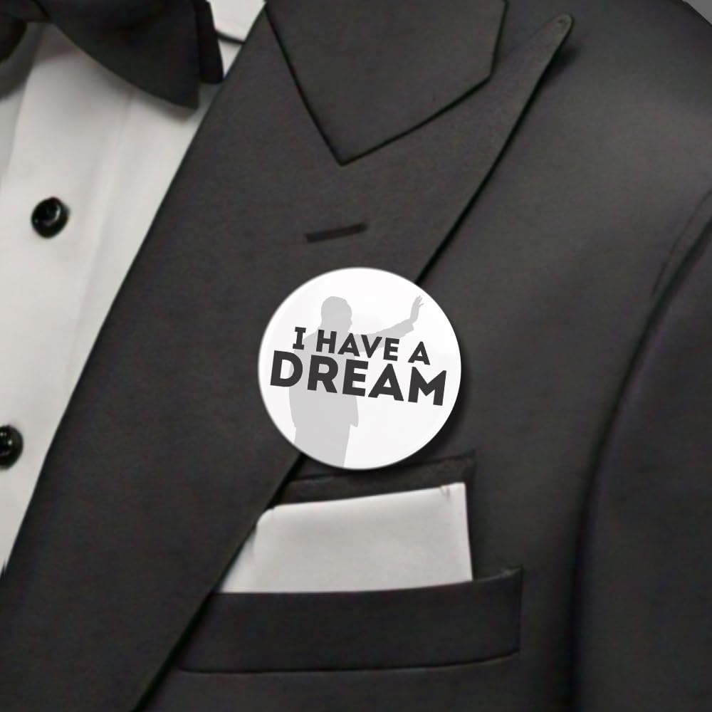 Dr. Martin Luther King Jr. Day Pinback Buttons - Honoring His Dream - MLK Celebration Badges for Schools, Events & Black History Month - Ideal for Memorials & Tribute Events - 2.25 Inch (25-Pack) - Image 4