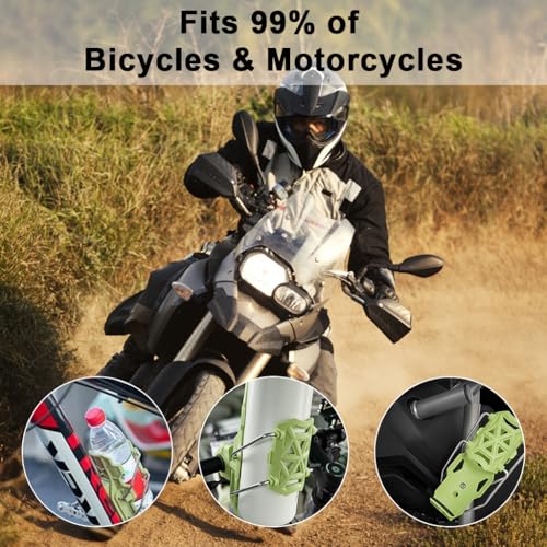 Image of STHIRA Riding Water Bottle Holder, Adaptive Folding Bottle Holder for Motorcycle, Durable Nylon Material, 360 Rotatable Angle Design, Bike Motorcycle Water Bottle Holder Accessory