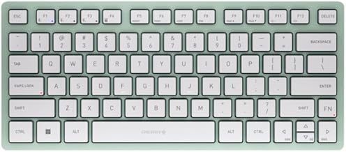 KW 7100 Mini Multi Device Compact Wireless Keyboard with Bluetooth. (Agave Green)