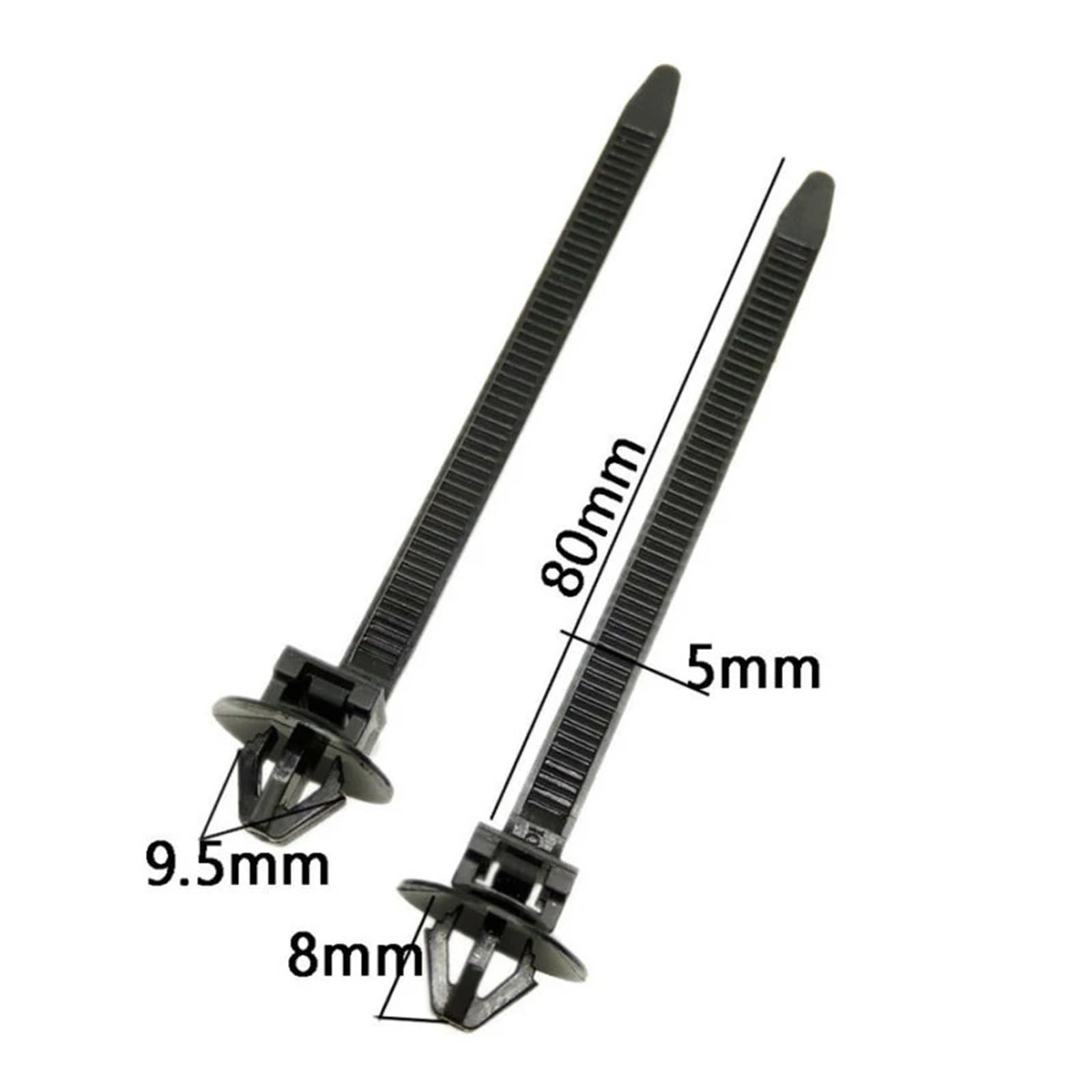 50x Clip A Spinta In Nylon Fascetta Per Filo Cinghie Di Fissaggio - Foto 10