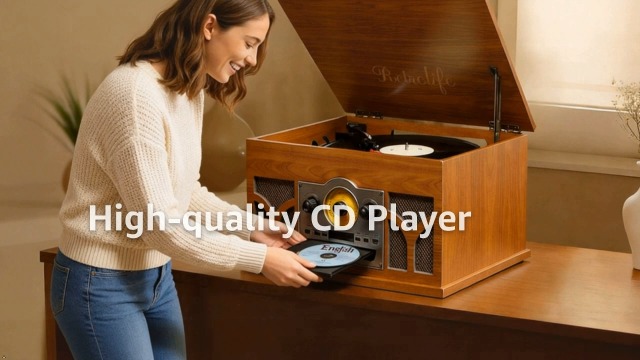 Amazon.com: Retrolife® 10-in-1 Record Player with Speakers and