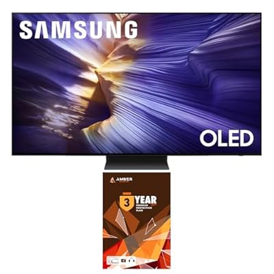 SAMSUNG QN65S90FAFXZA 65 Inch 4K OLED Smart TV (2025) with Dolby Atmos and 3 Year Amber Protection Plan