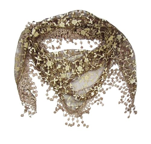 GFM sciarpa triangolare alla moda con pizzo e