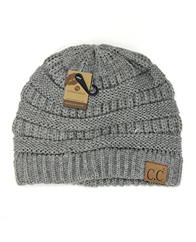 Image of Cambridge Select Thick Slouchy Knit Oversized Beanie Cap Hat