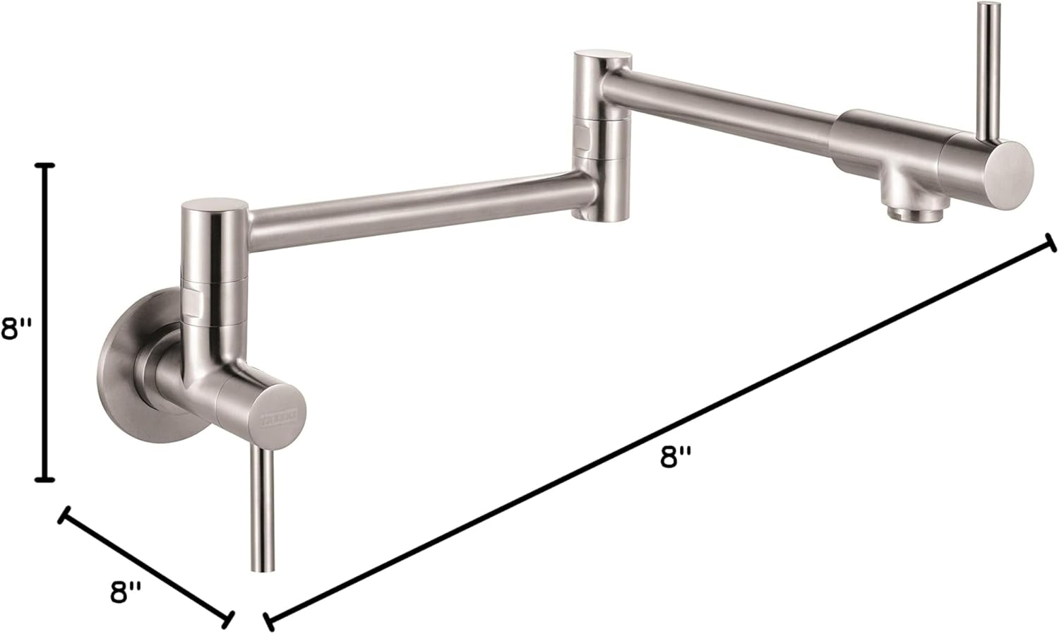 Stainless Steel Wall Mounted Kitchen Pot Filler Faucet