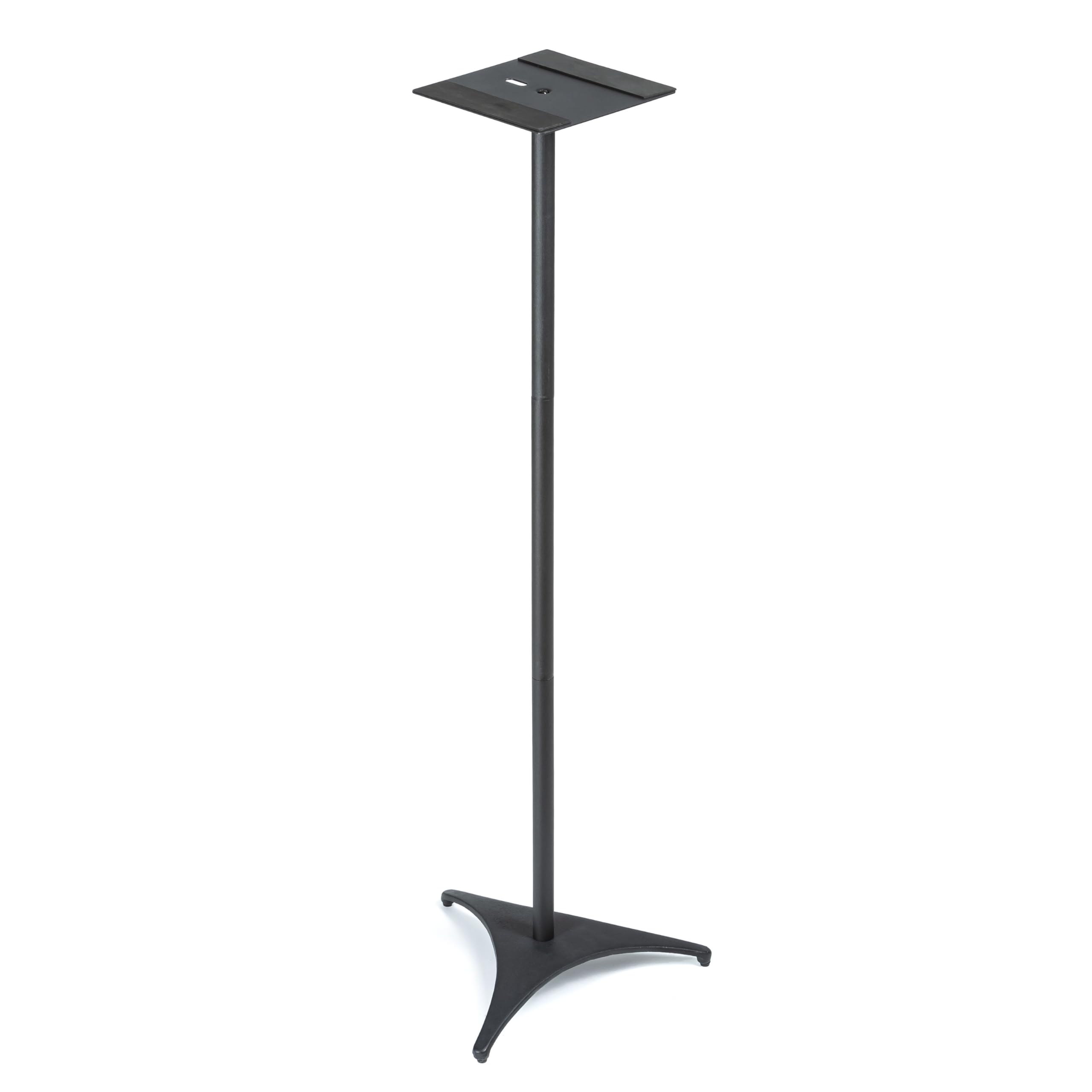Fame Audio DB 029 XL Monitor Ständer, Stahl Stativ, Tragfähig bis 15kg, Höhenverstellbar 410-1100mm, Auflagefläche 200x200mm, Ideal für TV, Broadcast, Projekt- und Tonstudio, Schwarz