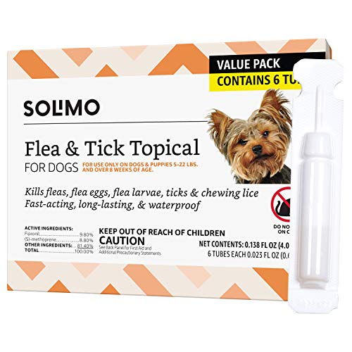 Amazon Basics Flea and Tick Topical Treatment for Small Dogs (5 -22 pounds), 6 Count (Previously Solimo) - Image 4