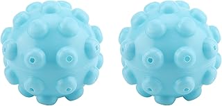 2 pcs bolas de secador a vapor reutilizáveis, bola de amaciante de roupa de lavagem de roupa com vapor, para amaciante de tecido reduz a estática, roupas secas macias e macias com menos rugas