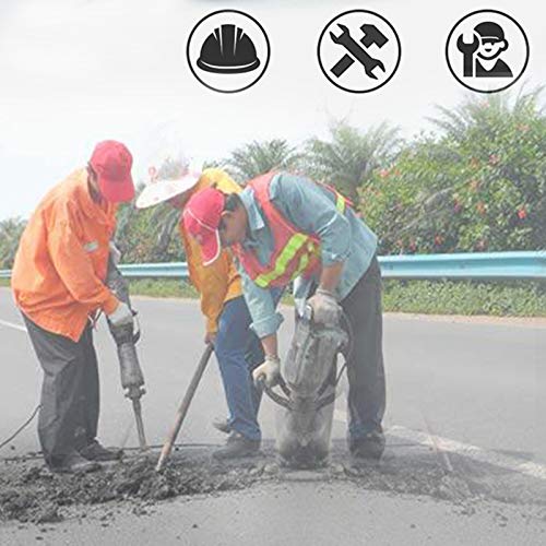 Abbruchhammer, 1650W Hochleistungs-Betonbrecher-Elektrowerkzeugsatz, Mit Um 360 Grad Drehbarem Griff, 50J Einzelschlag, Schwarz – Bild 4