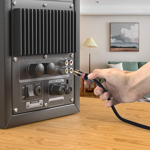 Image of MX 2 RCA to 2 RCA Stereo Audio Cable 3 Meter | Gold-Plated Male to Male OFC Cable | Dual Shielded Audio Cable for Home Theater, Amplifier, Hi-Fi System, Car Audio & Speakers