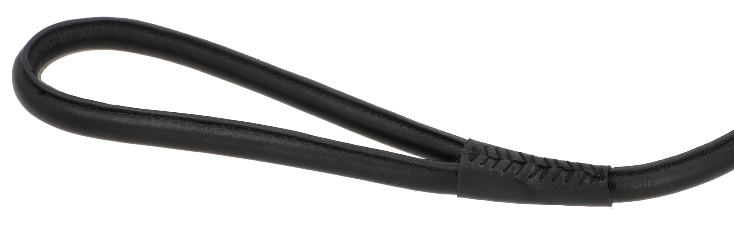 Gusti Leder Hundeleine Abelard - Robuste Lederleine Hundeleine mit Karabiner 150 cm schwarz Leder