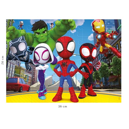 Puzzle 45 pièces : Spidey et ses amis extraordinaires Ravensburger Nathan - vue 8