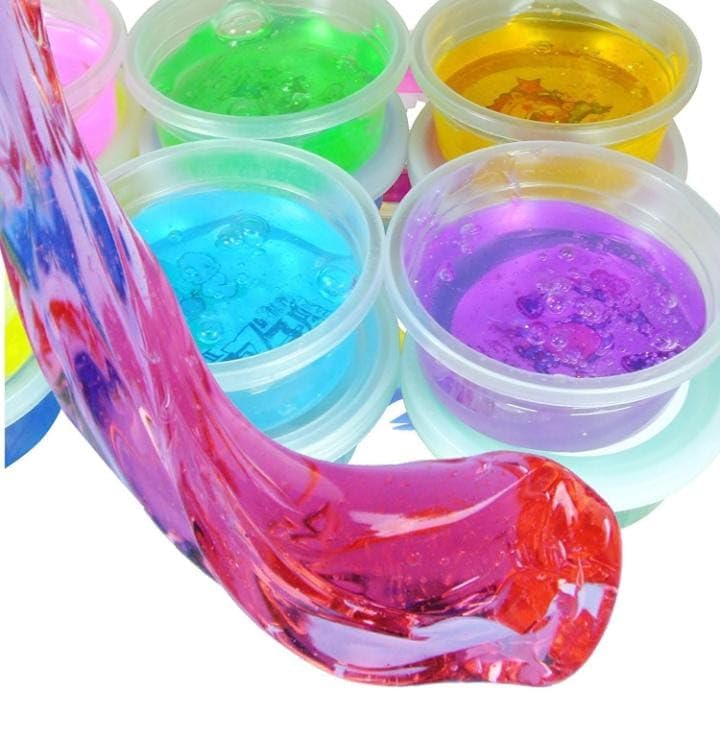 Pack of 12 Toy Slime Multicolor Fruit Scented Slime Gel Putty Set KIT Birthday Gift Toys for Boys Girls Kids 3 4 5 10 Years BOY Girl Kids Slimy Gel