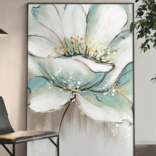 Peintures murales de fleurs de style aquarelle sur toile premium - 4