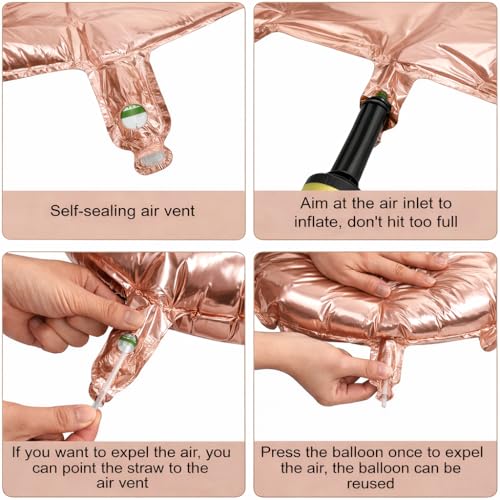 Image of Wanna Party Numerical 8 Rose Gold Balloon for Birthday and Anniversary Party | Number Foil (40inch)