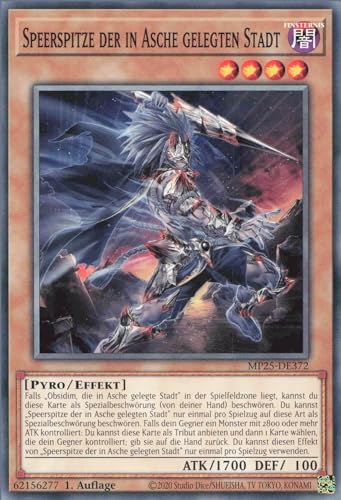 Speerspitze der in Asche gelegten Stadt MP25-DE372 Common Deutsch Boosterfrisch 1. Auflage - 2025 Mega-Pack Tin - mit ReCollectibles-Versandschutz - für Yu-Gi-Oh!