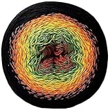 Yarn Art Flowers 55% Cotton 45% Acrylic 250gr 1094yds Multicolor Rainbow Crochet Sport Yarn (267)