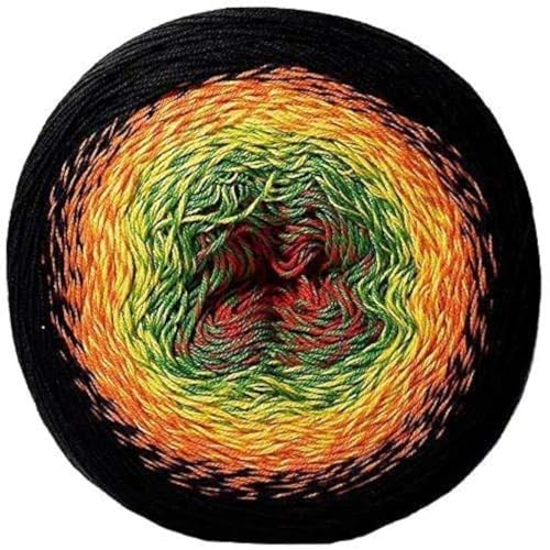 Yarn Art Flowers 55% Cotton 45% Acrylic 250gr 1094yds Multicolor Rainbow Crochet Sport Yarn (267)