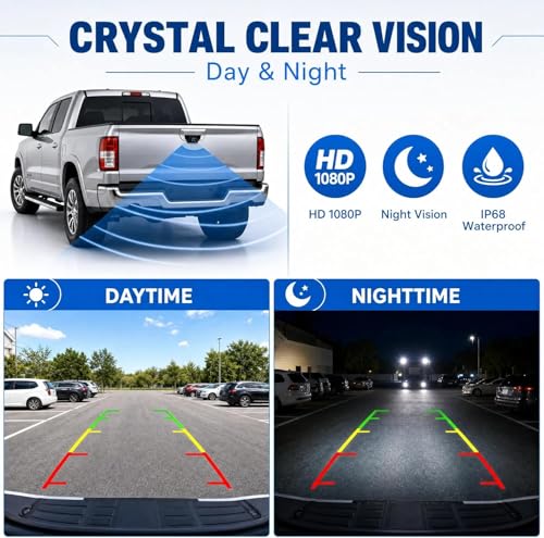 Image of No. 56054058AH Rear View Backup Reverse Parking Camera /Rear View Camera | Compatible with 2011-2014 Dodge Charger Chrysler 300 Reversing Park Assist Cam Reverse Park Assist Camera Replace 56054058AD
