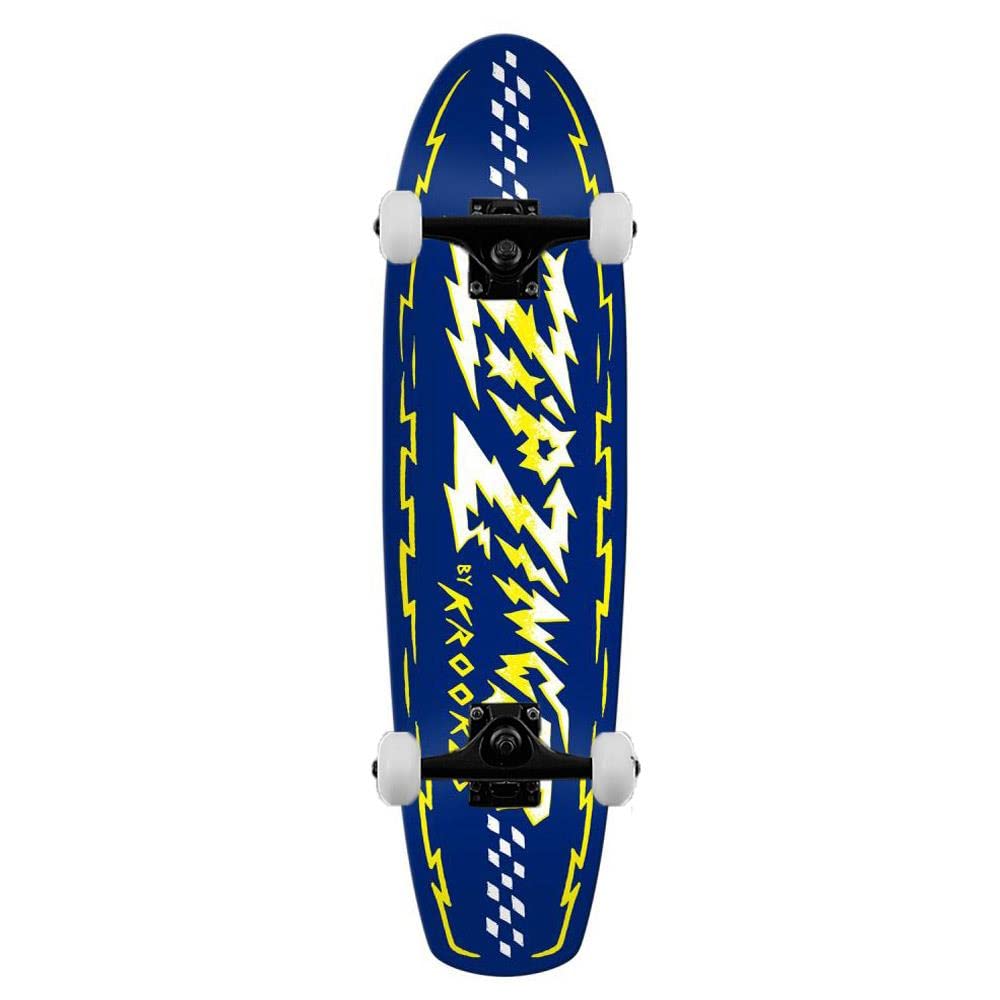 Krooked Complete Skateboard Zip Zinger By Sam D Blue 7.75"