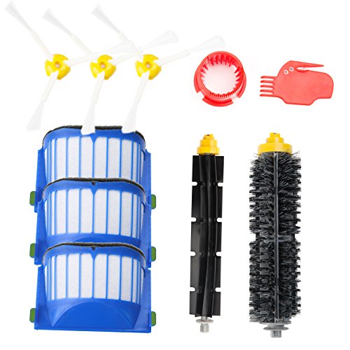 efluky remplaçant Brosse Kit Pièces Accessoires pour iRobot Roomba Series pour 585 589 600 605 610 615 616 625 630 631 632 639 650 651 620 621 660 670 680 681 etc. (roomba series600) Cover
