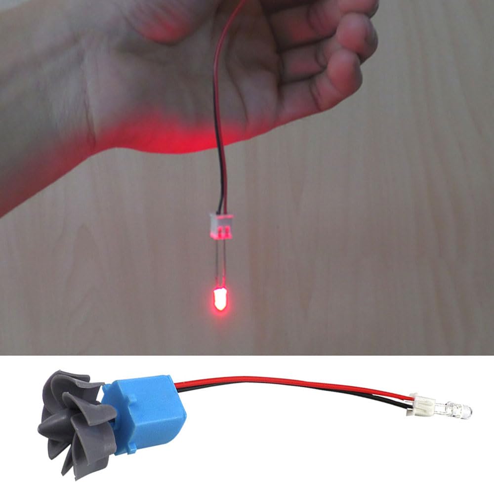 Mini Generatore Modello, Plastica Turbina Eolica Generatore Idroelettrico Micro Motore Dinamo Elettrica per Progetti Didattici di Insegnamento Scientifico Fai Da Te