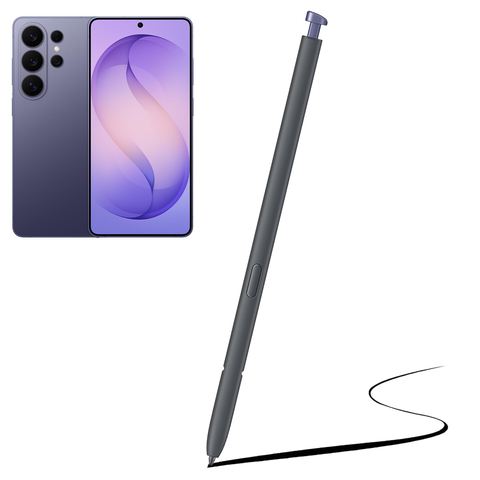 s26 ultra s pen replacement for samsung galaxy s26 ultra stylus pen,violet | galaxy s26 ultra pen replacement,compatible with samsung galaxy s26 ultra 5g spen, ej-ps948bbeguj,4096 pressure sensitivity