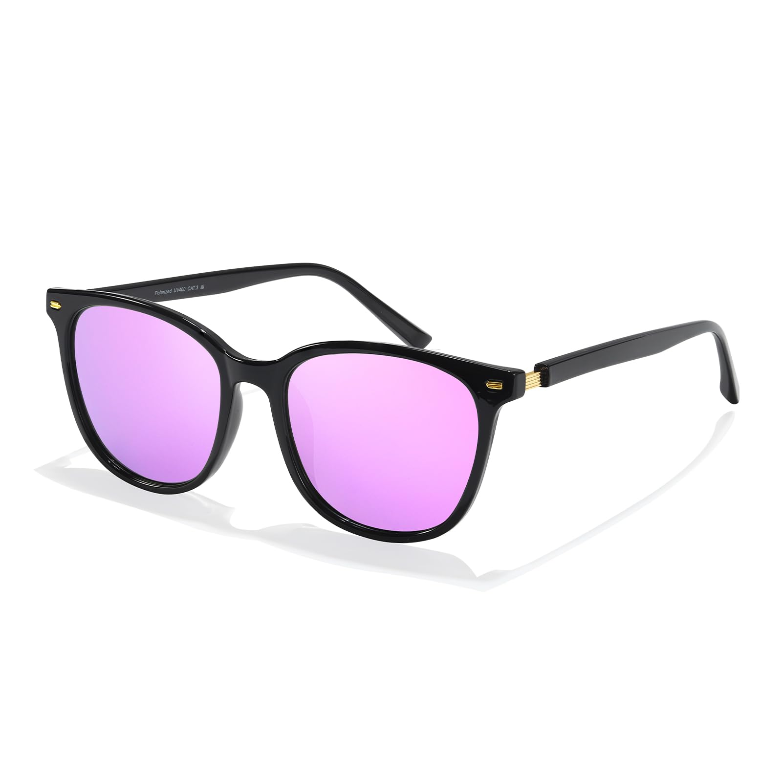 LVIOE Polarized Square Sunglasses for Women, Mirrored Trendy Oversized Shades with UV400 Protection Sun Glasses LS18512