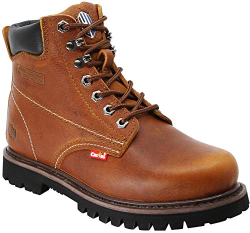Cactus Men’s 6” Soft Toe Oil Tumbled Full Grain Leather Oil Resistant Rubber Outsole Construction Work Boot