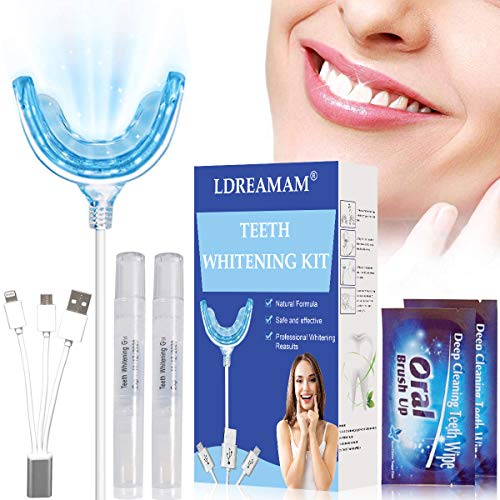 Sbiancamento dei denti,Kit sbiancamento dei denti,Teeth Whitening Kit,Tartaro Rimozione,Pulizia e Sbiancamento dei Denti più forti e Sorriso più luminoso