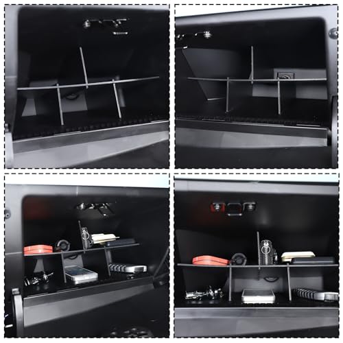 Organizador de guantera ABS 4 piezas miniatura 6