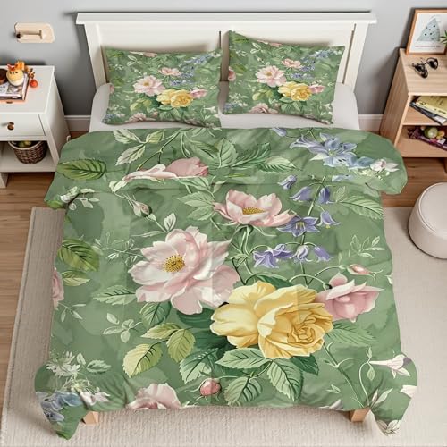 Housse de couette 200x200 rose zippée contre les plis du lit - 3