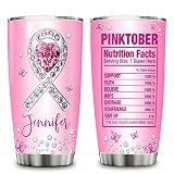 HYTURTLE Personalized Gifts for Breast Cancer Awareness Month Warrior Fighter Survivor - Printed Rib