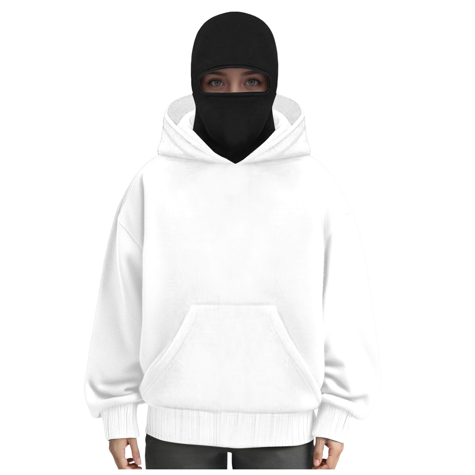 Giacca con Cappuccio Unisex da Donna, Casual, Calda e Invernale, a Maniche Lunghe, Sportiva, Stile Streetwear Giacca Felpa Primavera