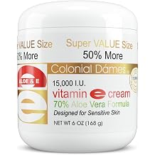 Colonial Dames Vitamin E and 70% Aloe Moisturizing Cream is a powerful moisturizer for even Delicate & Sensitive Skin