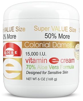 Colonial Dames Vitamin E and 70% Aloe Moisturizing Cream is a powerful moisturizer for even Delicate & Sensitive Skin