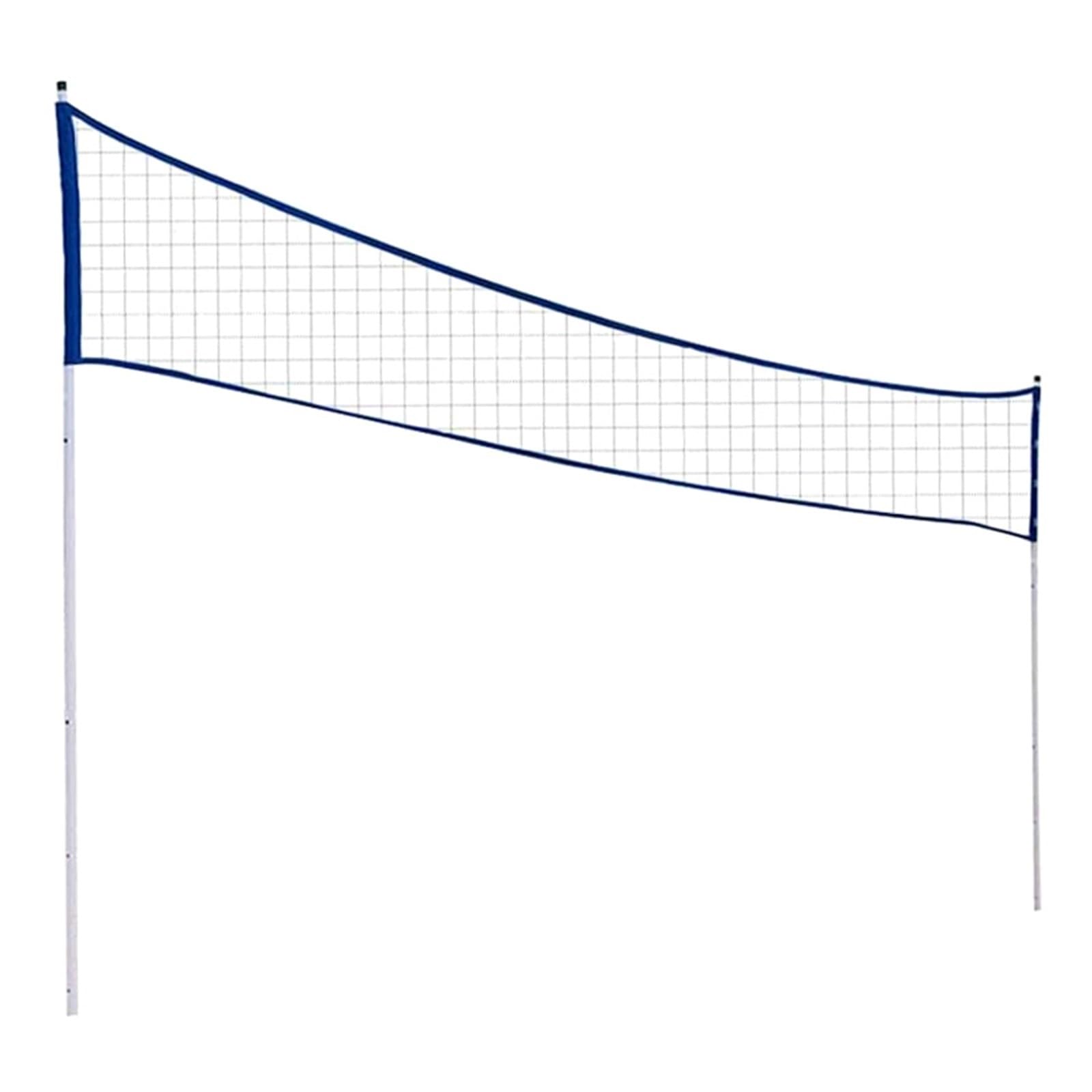 Rete Pallavolo Da Giardino Rete da badminton portatile for esterni, rete pallavolo regolabile pieghevole con palo di supporto for parco in erba spiaggia